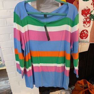 Lauren by Ralph Lauren striped cotton shirt